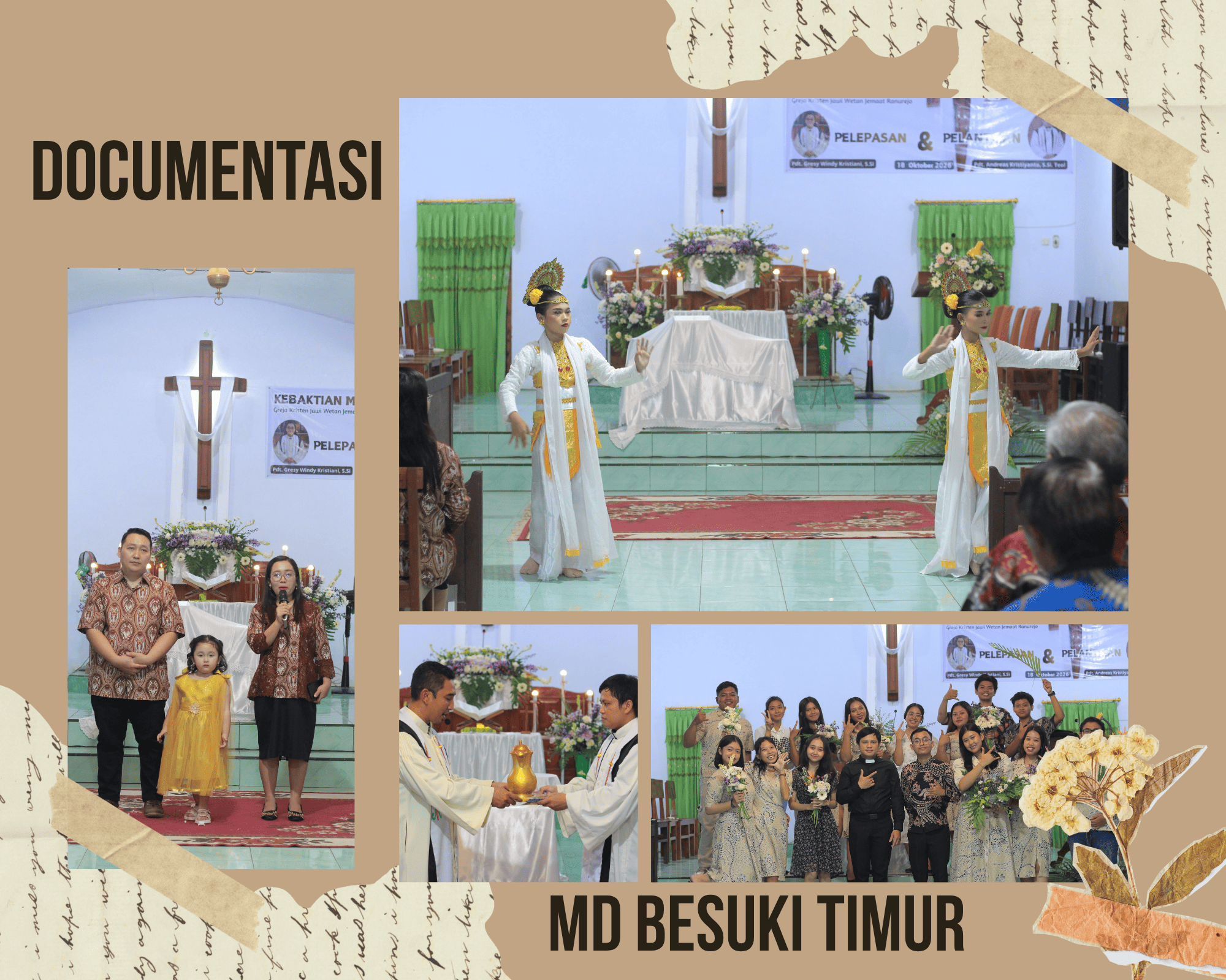 coklat netral tradisional keluarga kolase foto (1)